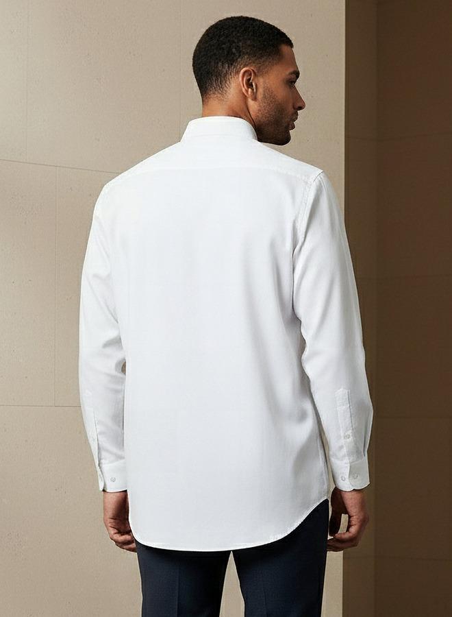 Splash FAV Men Regular Fit Self Texture Dobby Collar Shirt - Image 3